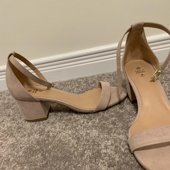 Call it Spring 6.5 nude block heels. Brand new, never worn outside. - Picture 2 of 3